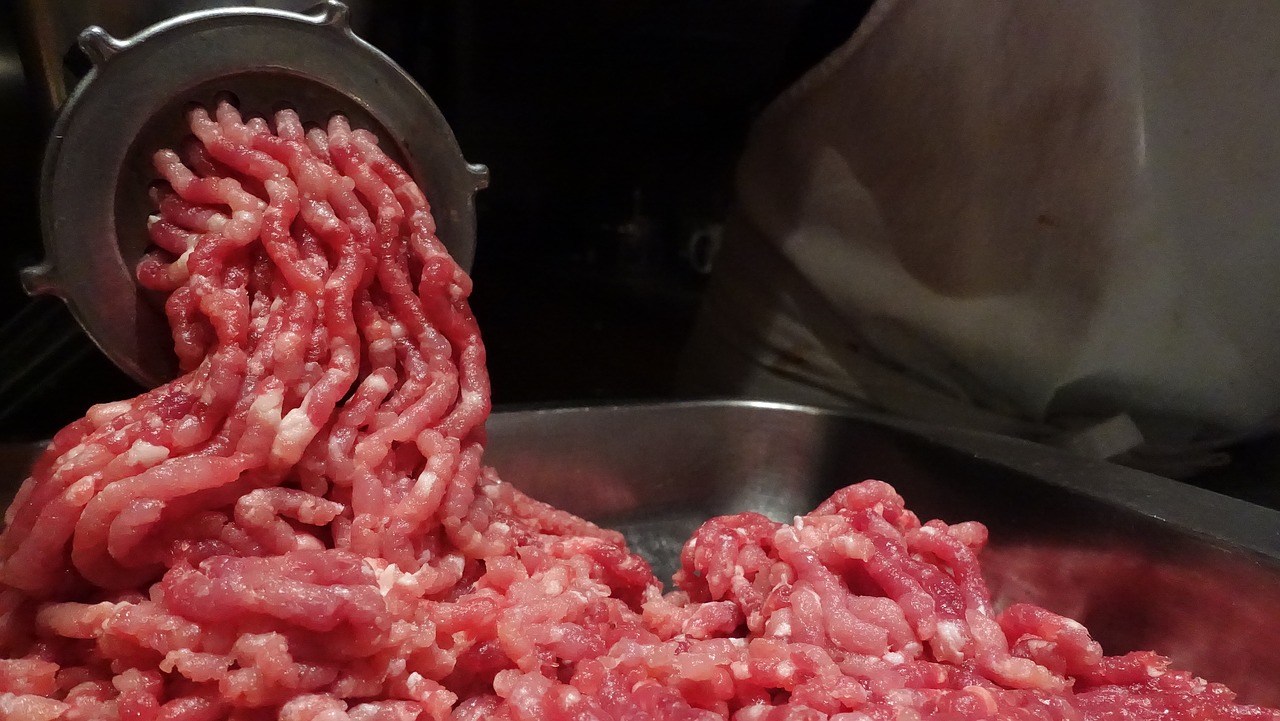 grinding meat